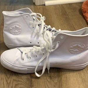 men’s high top leather monochrome converse